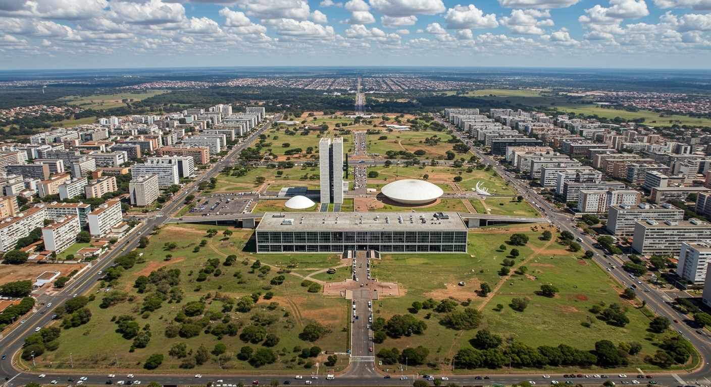 Jet privé survolant le Brésil et la région environnante